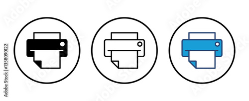 Print icon vector. printer icon vector.