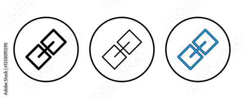 Link icon vector. Hyperlink chain symbol.