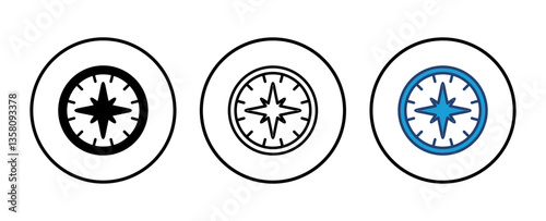 Compass icon vector. arrow compass icon vector