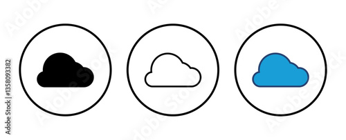 cloud icon vector. cloud vector icon