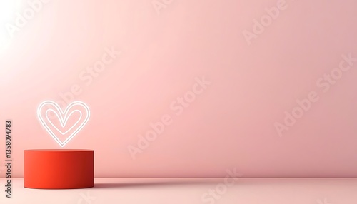 Pink Room for Red Podium, Neon Heart.