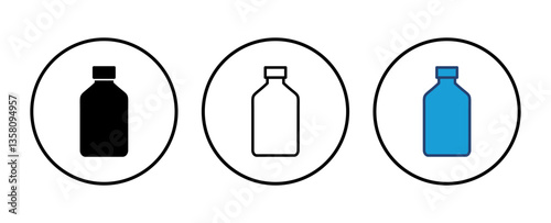 Bottle icon vector. bottle vector icon