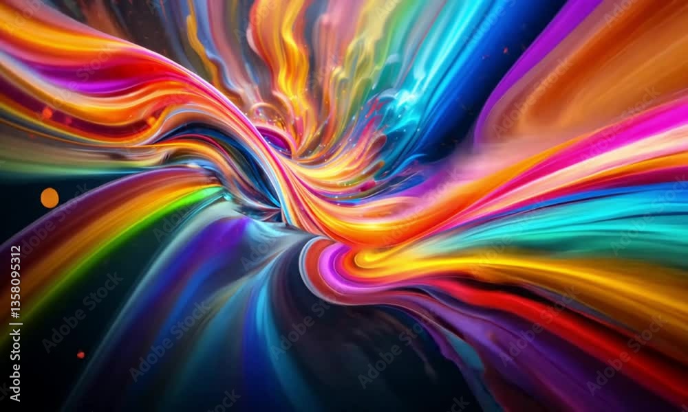 Vivid Abstract Swirl of Colors in Motion Vivid Abstract Swirl of Colors in Motion
