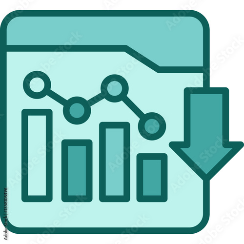Degradation solid icon