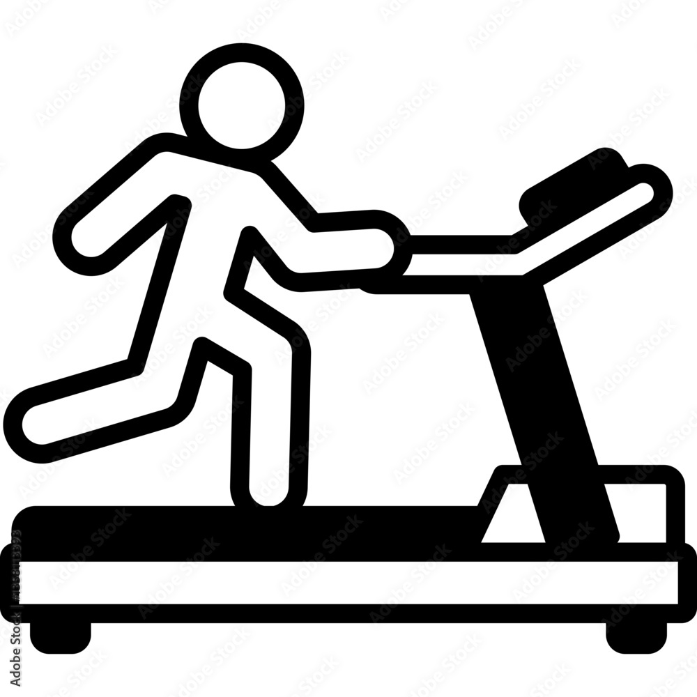 Treadmill mixed icon Treadmill mixed icon
