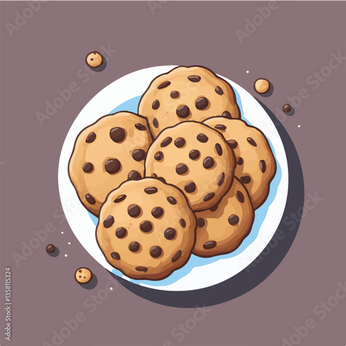 dessert, cookie, food, sweet, biscuit, bakery, background, chocolate, delicious, snack, candy, brown, homemade, bake, tasty, cake, isolated, chip, breakfast, pastry, closeup, fresh, crunchy, sugar, ve