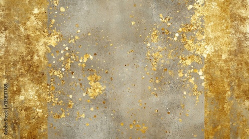 Abstract Gold And Gray Metallic Texture Background