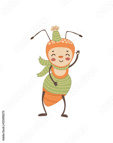 Cheerful Cartoon Ant