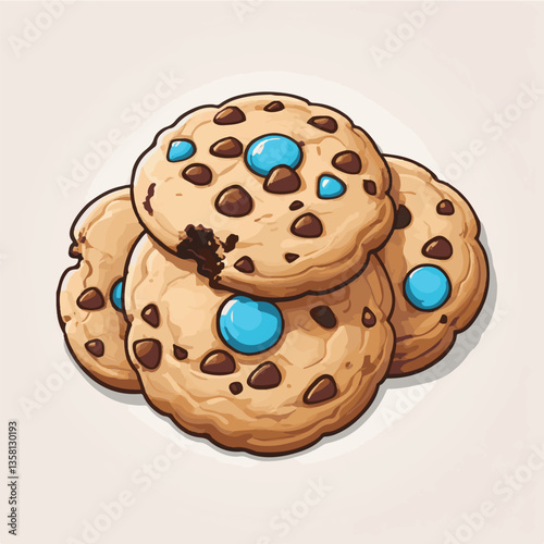 dessert, cookie, food, sweet, biscuit, bakery, background, chocolate, delicious, snack, candy, brown, homemade, bake, tasty, cake, isolated, chip, breakfast, pastry, closeup, fresh, crunchy, sugar, ve