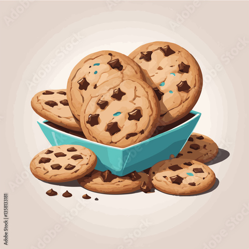 dessert, cookie, food, sweet, biscuit, bakery, background, chocolate, delicious, snack, candy, brown, homemade, bake, tasty, cake, isolated, chip, breakfast, pastry, closeup, fresh, crunchy, sugar, ve