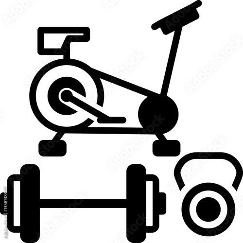 Bicycle glyph icon