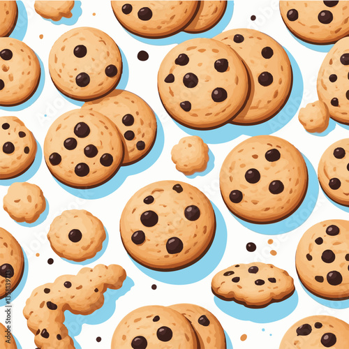 dessert, cookie, food, sweet, biscuit, bakery, background, chocolate, delicious, snack, candy, brown, homemade, bake, tasty, cake, isolated, chip, breakfast, pastry, closeup, fresh, crunchy, sugar, ve
