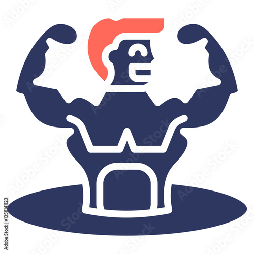Strong glyph color icon