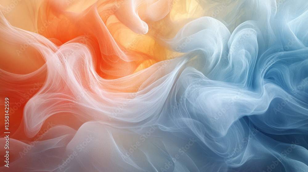 Obraz premium Swirling colors create a dreamlike abstract landscape