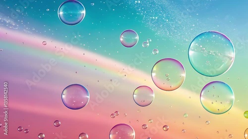 Wallpaper Mural Colorful bubbles on a bright sky background. Torontodigital.ca