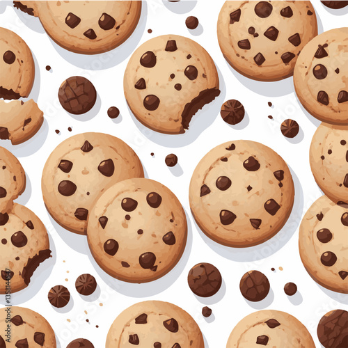 dessert, cookie, food, sweet, biscuit, bakery, background, chocolate, delicious, snack, candy, brown, homemade, bake, tasty, cake, isolated, chip, breakfast, pastry, closeup, fresh, crunchy, sugar, ve