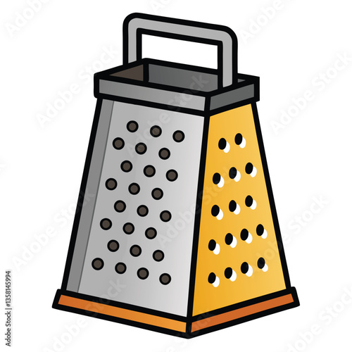 grater on a white
