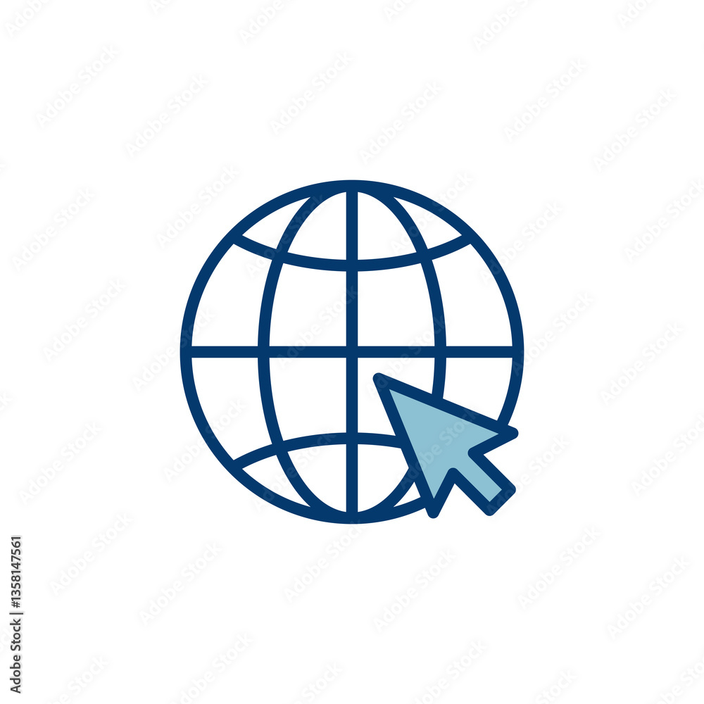 Web icon vector isolated on white background. Website vector icon. Internet world vector Web icon vector isolated on white background. Website vector icon. Internet world vector
