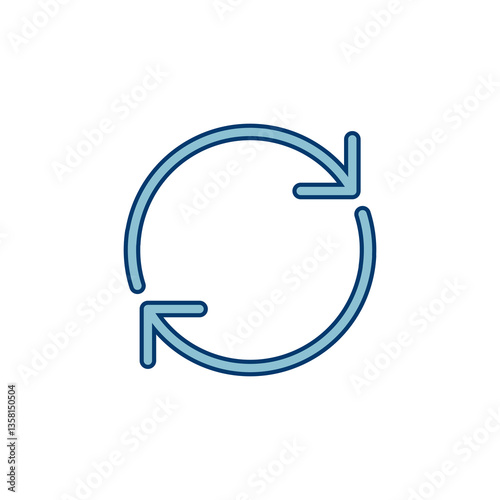 Refresh icon vector isolated on white background. Reload icon vector. Update icon. convert icon