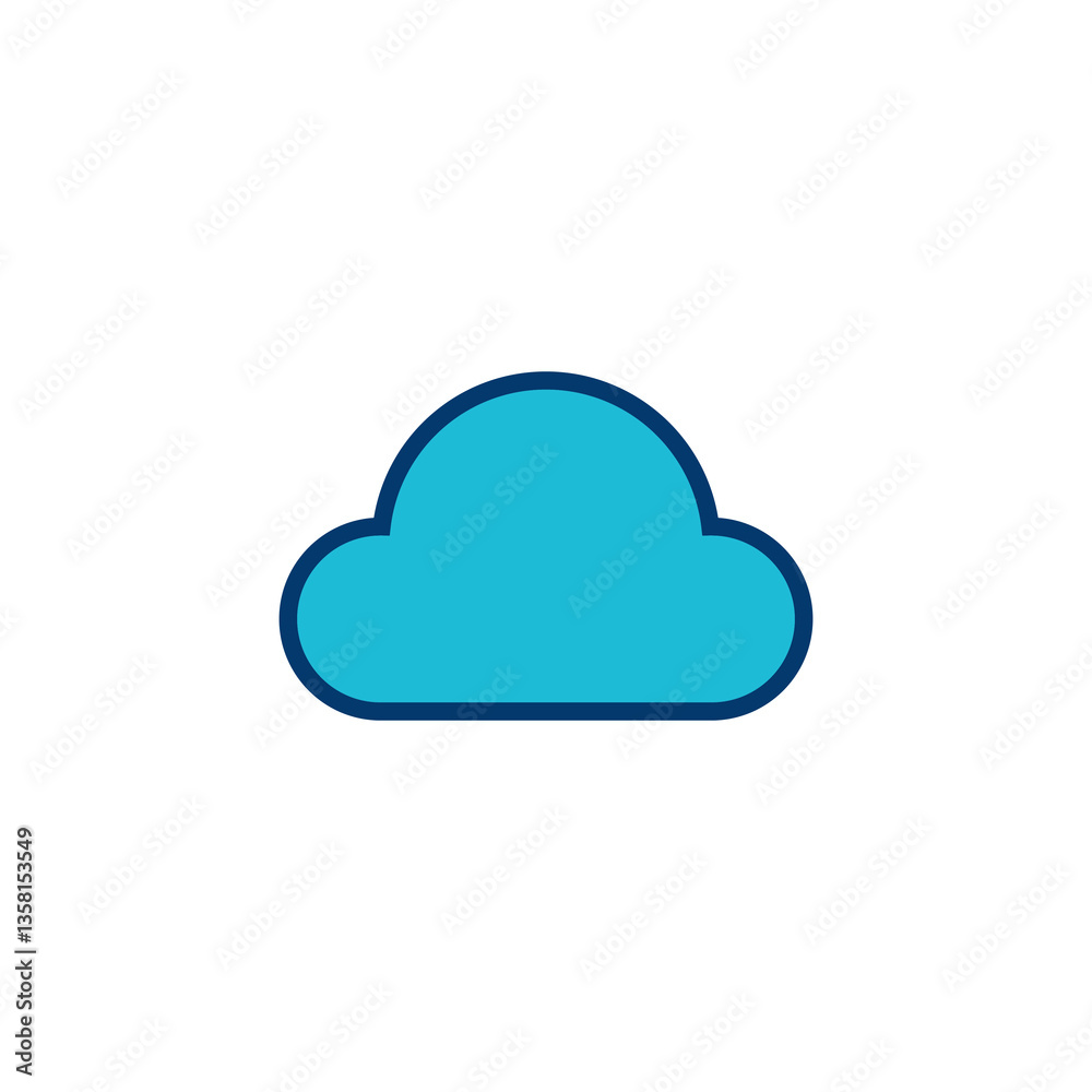 Cloud icon vector isolated on white background. cloud computing icon Cloud icon vector isolated on white background. cloud computing icon
