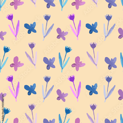 seamless pattern with flowers