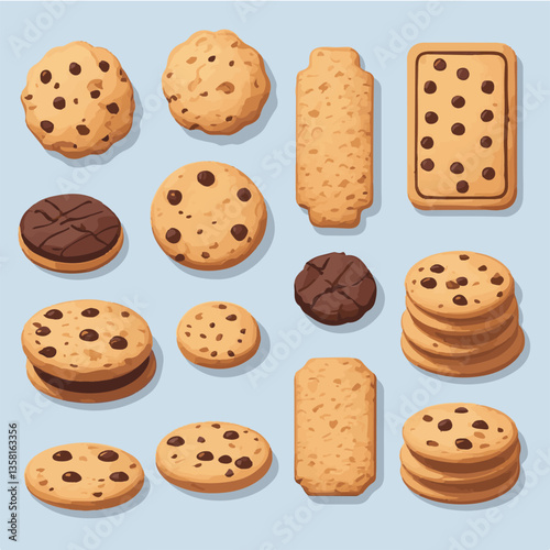 dessert, cookie, food, sweet, biscuit, bakery, background, chocolate, delicious, snack, candy, brown, homemade, bake, tasty, cake, isolated, chip, breakfast, pastry, closeup, fresh, crunchy, sugar, ve