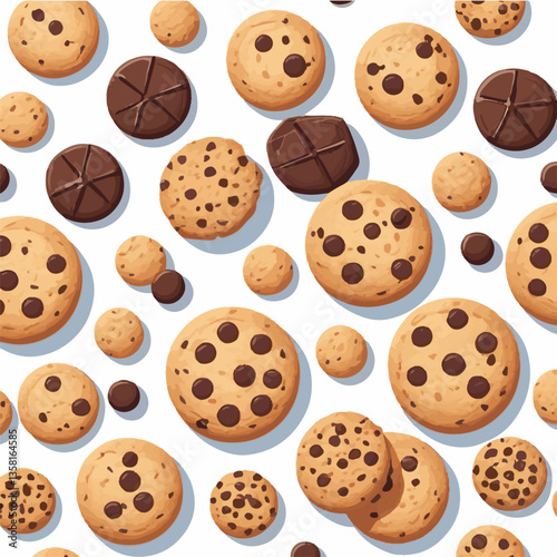 dessert, cookie, food, sweet, biscuit, bakery, background, chocolate, delicious, snack, candy, brown, homemade, bake, tasty, cake, isolated, chip, breakfast, pastry, closeup, fresh, crunchy, sugar, ve