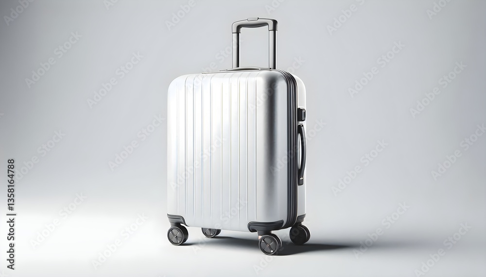 High-quality blank carry-on suitcase with impact-resistant material, sleek design. High-quality blank carry-on suitcase with impact-resistant material, sleek design.