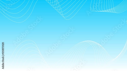 Gradient Wave Geometric Line Abstract Blue Background  Banner Design  Line Geometric Background Motion Animation, Abstract Blue Wave Background