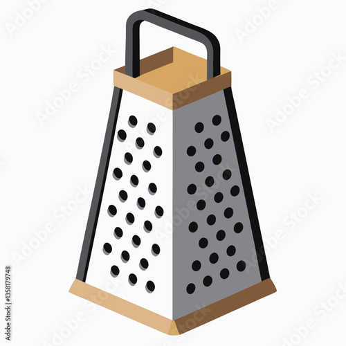 Grater on white background