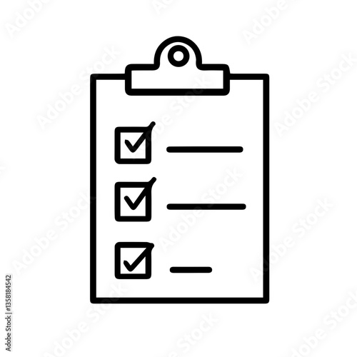 Checklist with Completed Tasks in Minimalist Style  