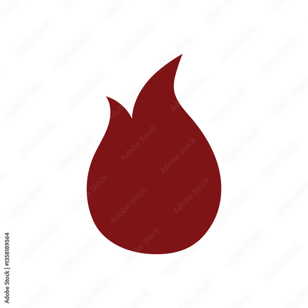 Fire or flame icon design isolated on white background. Fire or flame icon design isolated on white background.