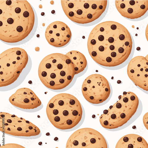 dessert, cookie, food, sweet, biscuit, bakery, background, chocolate, delicious, snack, candy, brown, homemade, bake, tasty, cake, isolated, chip, breakfast, pastry, closeup, fresh, crunchy, sugar, ve