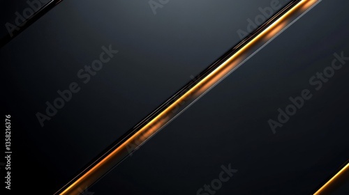 Abstract Black and Gold Diagonal Lines Background