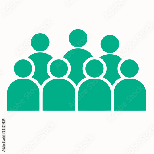 Free vector people group friend symbol icon label sticker