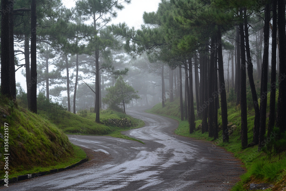 Fototapeta premium road in the forest