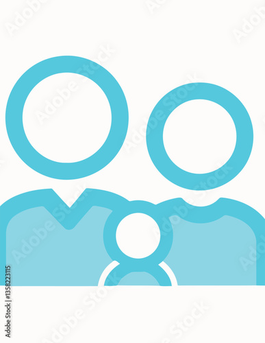 Free vector people group friend symbol icon label sticker