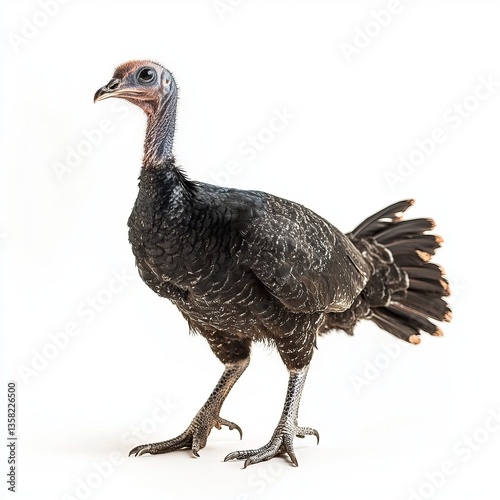 turkey vulture isolated on white photo