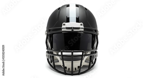 A professional football helmet with a dark visor, displayed on a white background