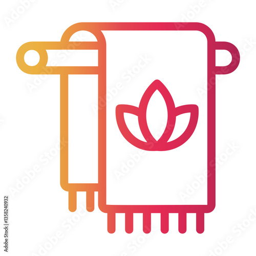 towels Line Gradient Icon