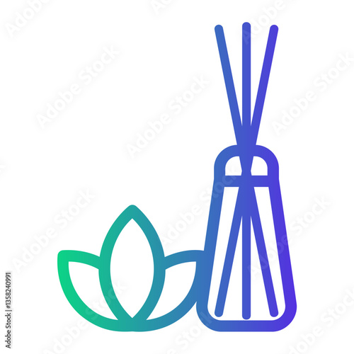 aromatherapy Line Gradient Icon