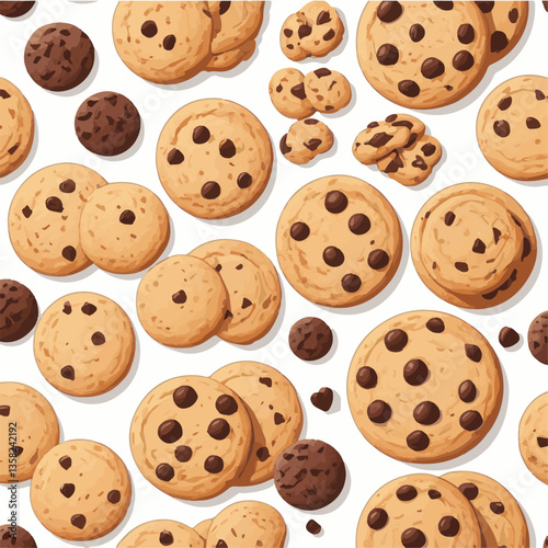 dessert, cookie, food, sweet, biscuit, bakery, background, chocolate, delicious, snack, candy, brown, homemade, bake, tasty, cake, isolated, chip, breakfast, pastry, closeup, fresh, crunchy, sugar, ve