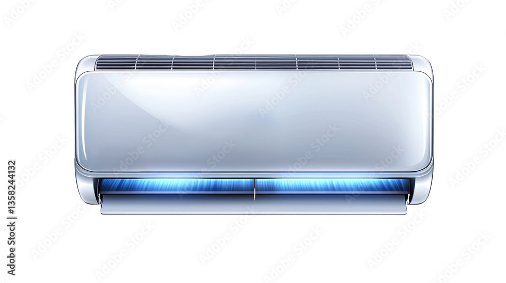 Modern Air Conditioner Unit with Sleek Design and Cool Air Flowing for Indoor Comfort Needs Modern Air Conditioner Unit with Sleek Design and Cool Air Flowing for Indoor Comfort Needs