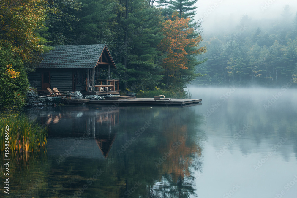 Fototapeta premium boat on the lake