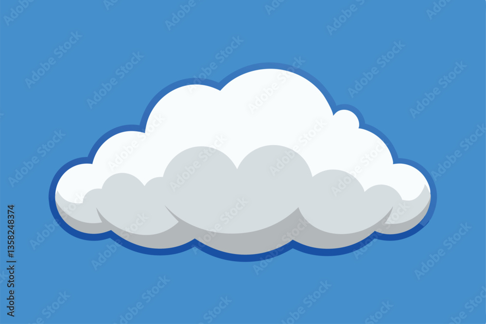 A soft, white cloud drifts peacefully across the bright blue sky, creating a calm atmosphere, white cloud on blue sky A soft, white cloud drifts peacefully across the bright blue sky, creating a calm atmosphere, white cloud on blue sky