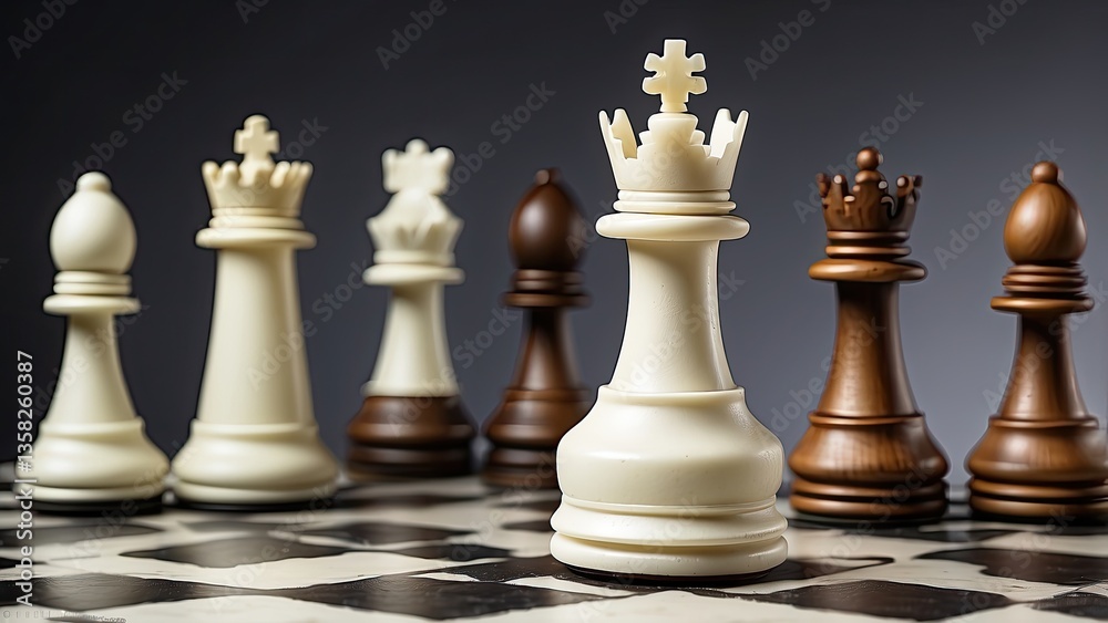 Chess King Piece on Transparent Background Chess King Piece on Transparent Background