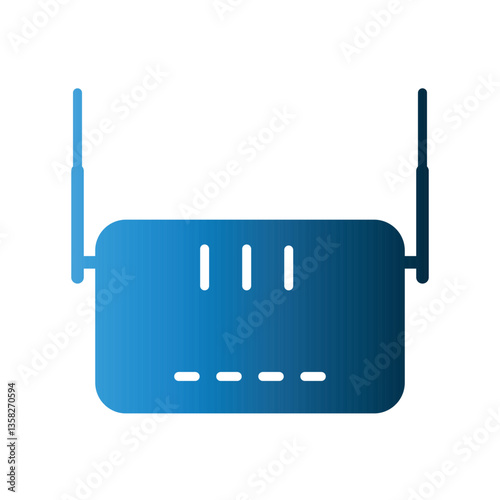 Router icon design template