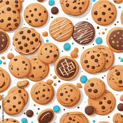 dessert, cookie, food, sweet, biscuit, bakery, background, chocolate, delicious, snack, candy, brown, homemade, bake, tasty, cake, isolated, chip, breakfast, pastry, closeup, fresh, crunchy, sugar, ve