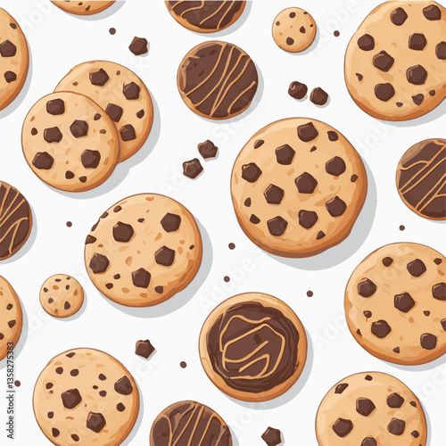 dessert, cookie, food, sweet, biscuit, bakery, background, chocolate, delicious, snack, candy, brown, homemade, bake, tasty, cake, isolated, chip, breakfast, pastry, closeup, fresh, crunchy, sugar, ve