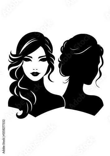 woman with long hair